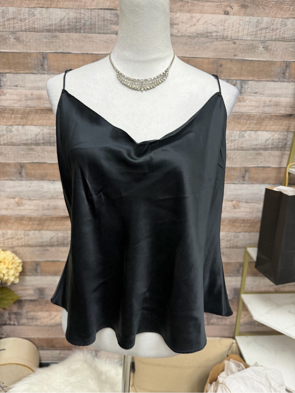 Black J. Crew Camisole Tank Top XL